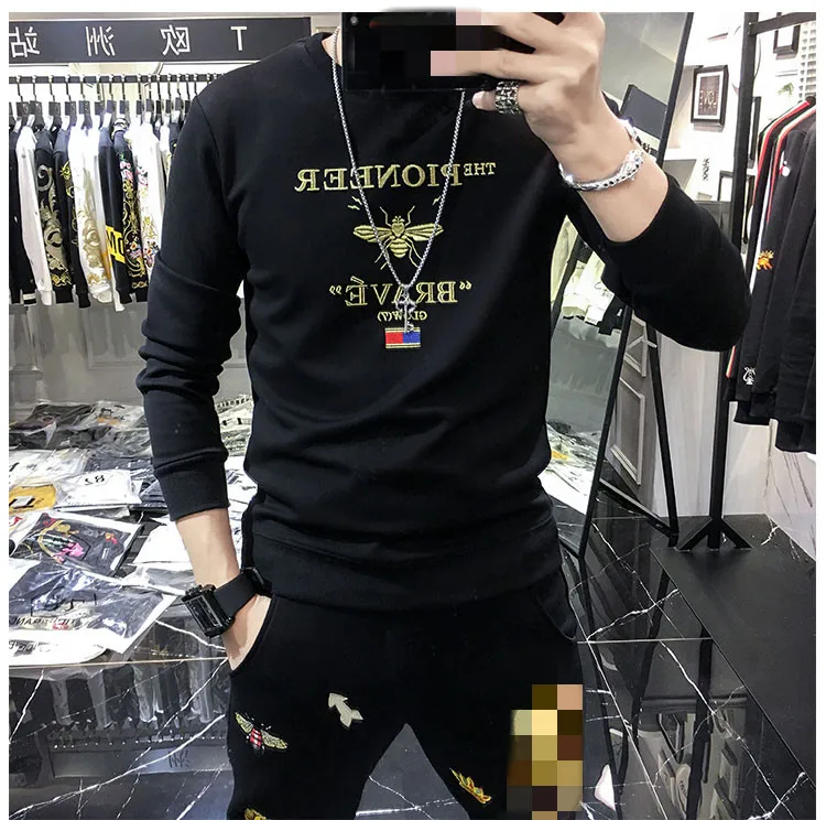 AH101117, модные мужские толстовки и свитшоты,, Подиумные, Роскошные, известный бренд, Европейский дизайн, вечерние, Стильная мужская одежда