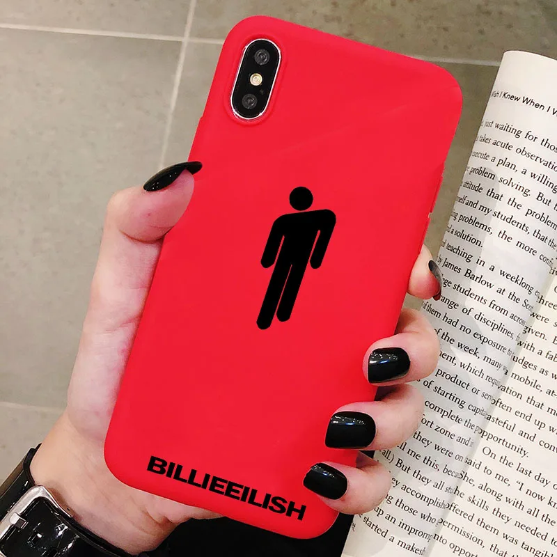 Billie Eilish чехол с логотипом для Xiaomi Redmi Note 8 7 6 5 5A 4 4X K20 Pro силиконовый чехол Мягкий защитный чехол из ТПУ для телефона - Цвет: P2Red