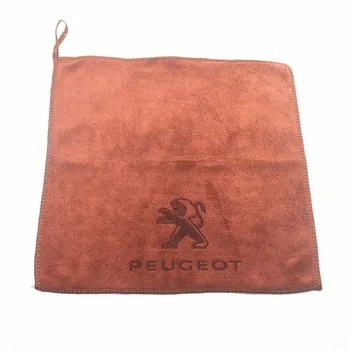 

30*30CM Car Wash Microfiber Towel Car Cleaning For Peugeot 206 207 208 308 408 508 2008 3008 Car Styling