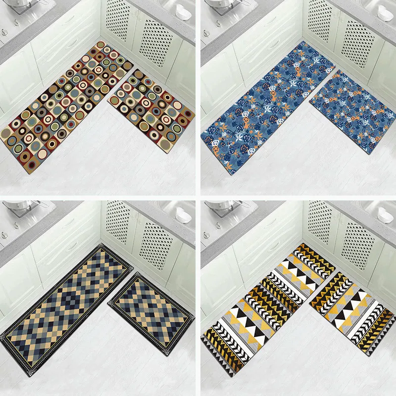 

Kitchen Mat Non-Slip Doormat Bedroom Living Room Carpet Balcony Bathroom Mat Toilet Hallway Porch Rug Nordic Home Decor Carpet