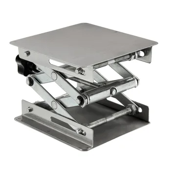 

Stainless Steel Adjustable Lab Stand Table Rack Scissor Lab-Lift Lifter for Science Experiment Woodworking Benches 100X100X160m