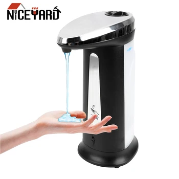 

400Ml Sanitizer Dispenser Automatic Soap Dispenser Intelligent Sensor Touchless Hands Cleaning Bathroom Accessories