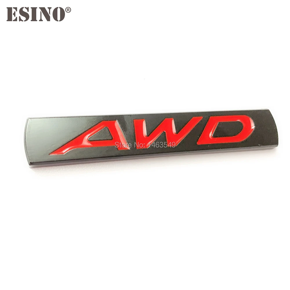 Новинка автомобильный стайлинг 3D AWD металлический хромированный цинковый сплав