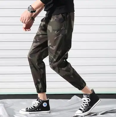 Military Green Zongke камуфляжные брюки, мужские брюки для бега, мужские брюки, уличная одежда, спортивные штаны, штаны-шаровары, мужские брюки, 4XL, хип-хоп, осень, новинка - Цвет: Military Green
