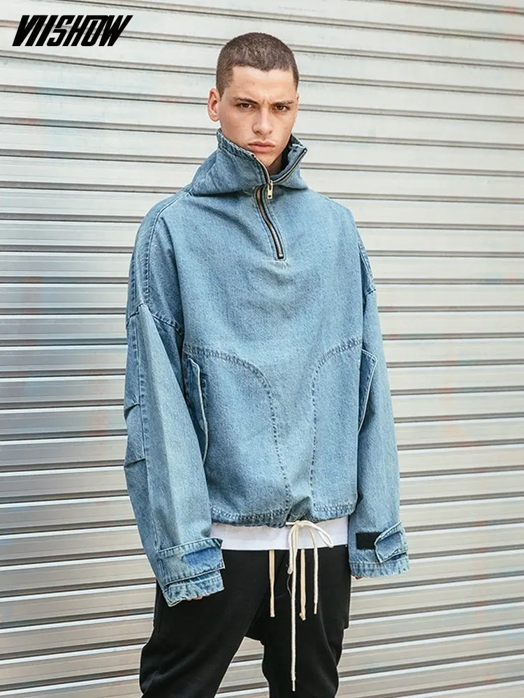 VIISHOW уличная мужская куртка новый бренд Chaqueta Hombre зимняя джинсовая для мужчин 2018