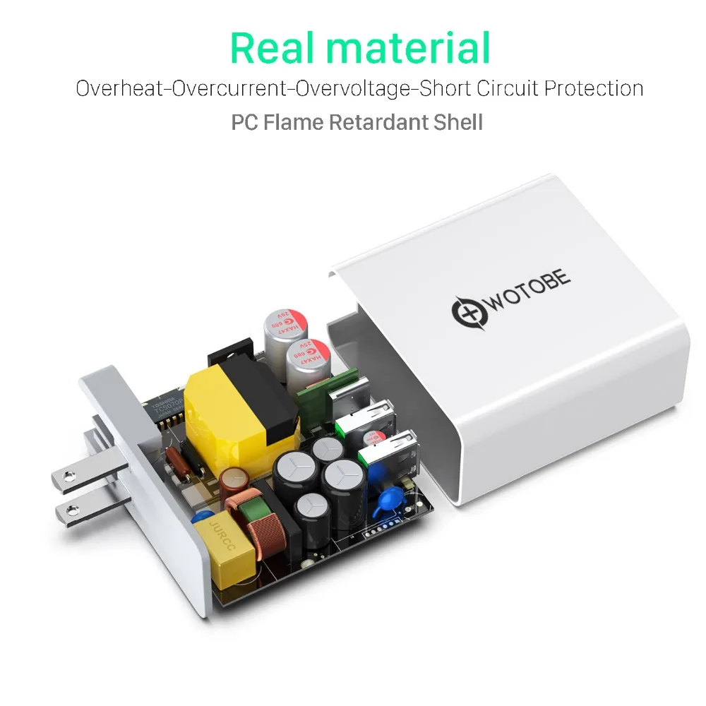 60 Вт TYPE-C USB-C зарядное устройство, PD30W QC3.0 зарядное устройство для huawei USB-C ноутбуки MacBook Pro/Воздушный iPad Pro iPhone 11/x/8 s9/s10/note9