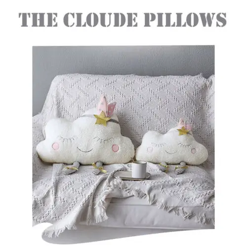 Emmaaby креативная плюшевая подушка в форме облака, подушка для кровати, игрушки для дома, дивана, автомобиля, Декор