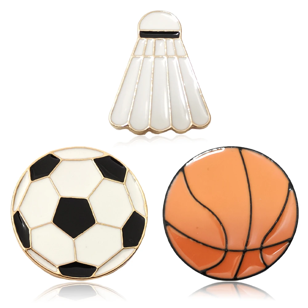 Cartoon Enamel Pins Vintage Sports Series Badges Football Badminton  Basketball Brooch Pins Jewelry Gift For Kids Friends|Trâm Cài| - AliExpress