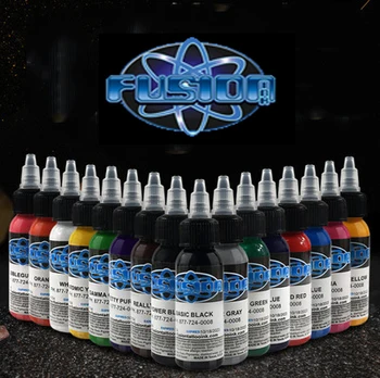 

Fusion Tattoo Ink 25 Color Set 1 oz. 30ml / bottle tattoo pigment set for skin body art