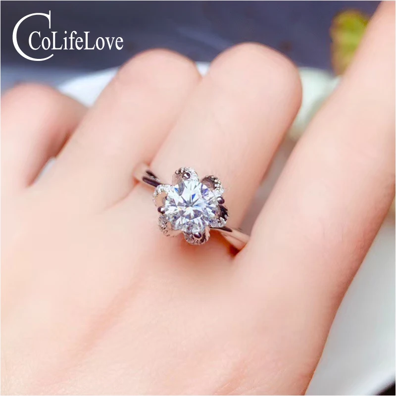 CoLife ювелирное изделие классическое обручальное кольцо 0.5ct настоящий муассант