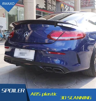 

For Benz W205 C-class coupe Spoiler ZDK ABS Car Rear Wing Spoiler For Benz W205 two DOOR C180 C250 C350 C63 coupe Spoiler 2017