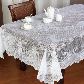 

Vintage Lace Tablecloth Rectangle Round Desk Cloth Cover Home Party Ornament Decoration TP899