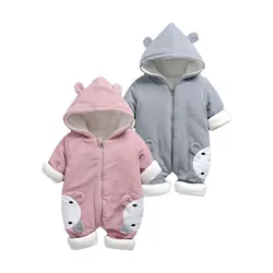 Infant Clothing  Winter Rompers for Baby Girls Jumpsuit for Kids Winter Overalls Children Newborn Baby Girls Baby  Boy Clothes