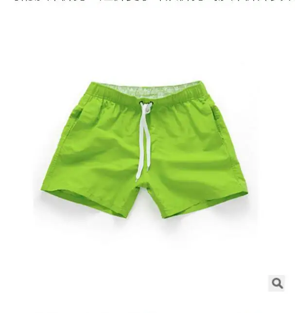 Fashion Solid Color Thin Slim Beach Shorts Mens Jogger Leisure Beach Shorts Plus Size Nice Pop Vogue Hot Tide - Цвет: viridis
