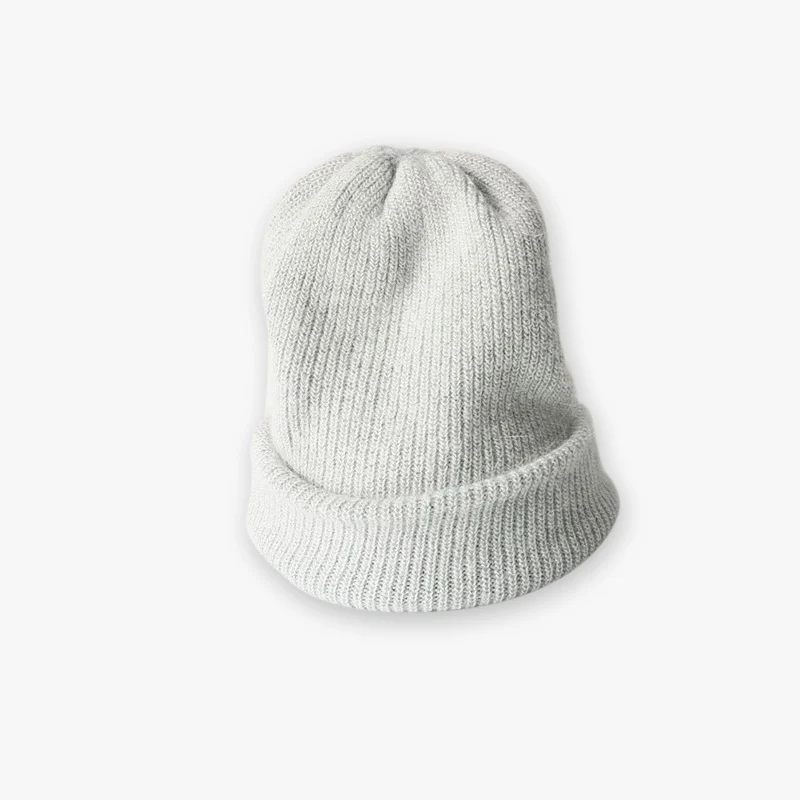 Модная кроличья шерсть зимние головные уборы Skullies шапки Для женщин кроличий шапки мягкие теплые шапки-бини шапки; сезон осень-зима удобные трикотажные Шапки - Цвет: 1