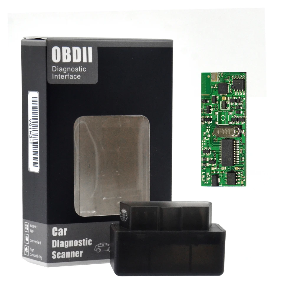 Новейший 25K80 Мини elm327 Bluetooth OBD2 V1.5 OBD 2 Автомобильный диагностический инструмент сканер elm327 OBDII адаптер автоматический диагностический инструмент