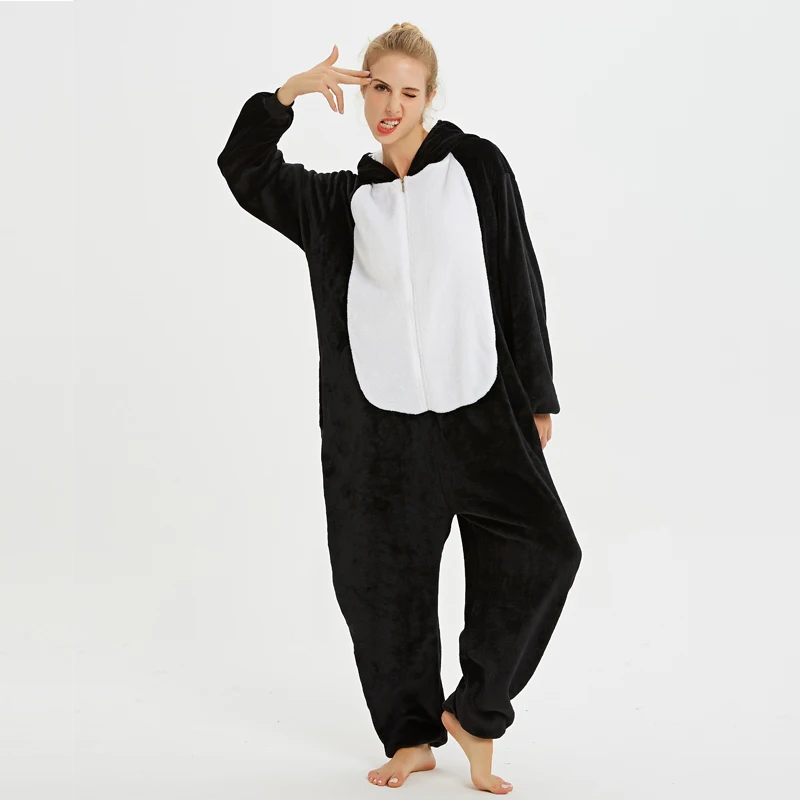 Кигуруми Единорог пижамы onesie для женщин Стич зимняя Фланелевая Пижама для взрослых Единорог пижамы в целом пара пижамы унисекс
