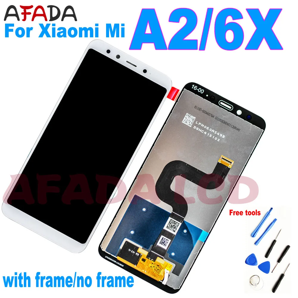 

100% Original 5.99 LCD For Xiaomi A2 MI A2 LCD Display Touch Screen Assembly Digitizer For xiaomi 6X Mi6X Display Replacement