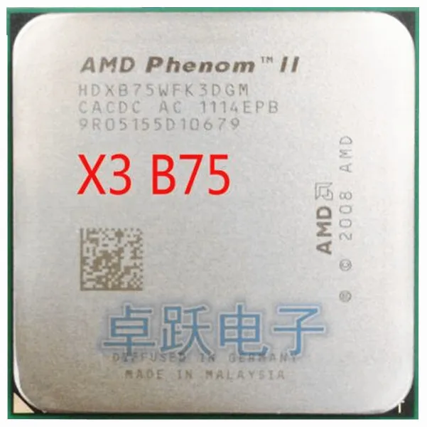 Трехъядерный процессор AMD Phenom II X3 B75 75 3 0 ГГц разъем AM3 бесплатная доставка |