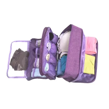 

2020 Waterproof Underwear Bra Multi-Layer Packaging Storage Box Easy to Clean Outdoor Travel Storage Bag Organizer