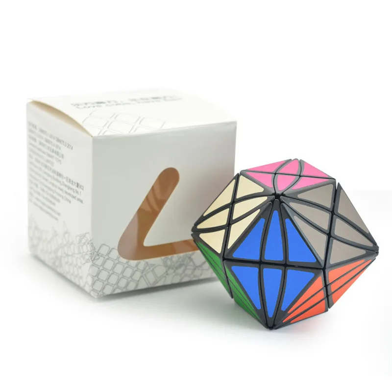 LeFun Hawk Eye углеродное волокно 3x3x3 Octahedron волшебный куб безопасный АБС-пластик быстрый ультра-Гладкий 3x3 скоростной Головоломка Куб детские игрушки подарок