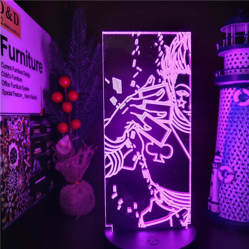 Аниме Hunter X 3D Lamp экшн фигурка Gon Freecss Killua Zoldyck Kurapika Hisoka Figma Спальня Декор HXH