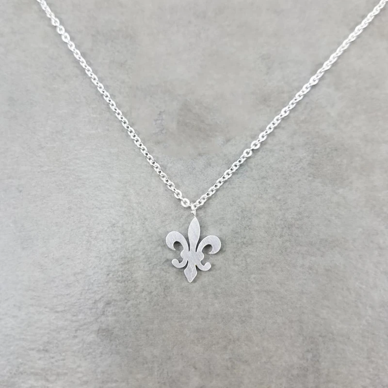 Женское Ожерелье с цветком лилии из нержавеющей стали|Ожерелья подвеской| |