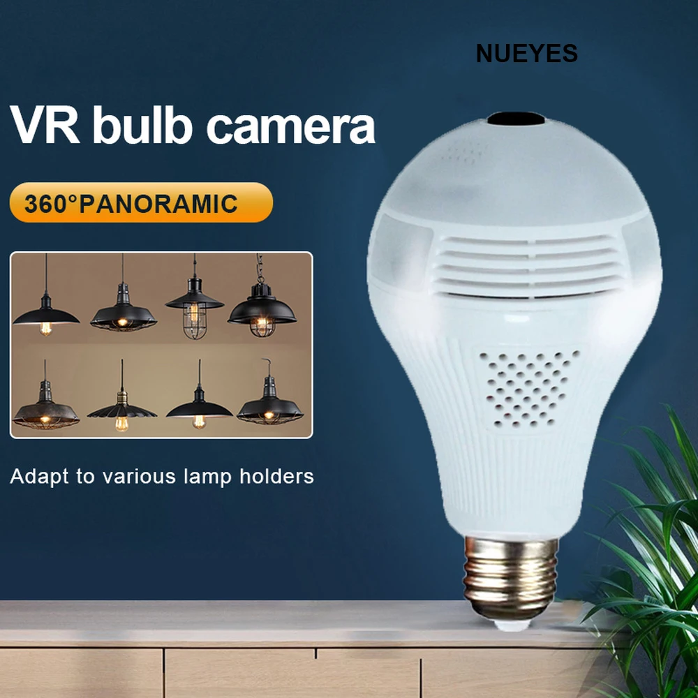 IP светильник камера для системы видеонаблюдения рыбий глаз 360 градусов |