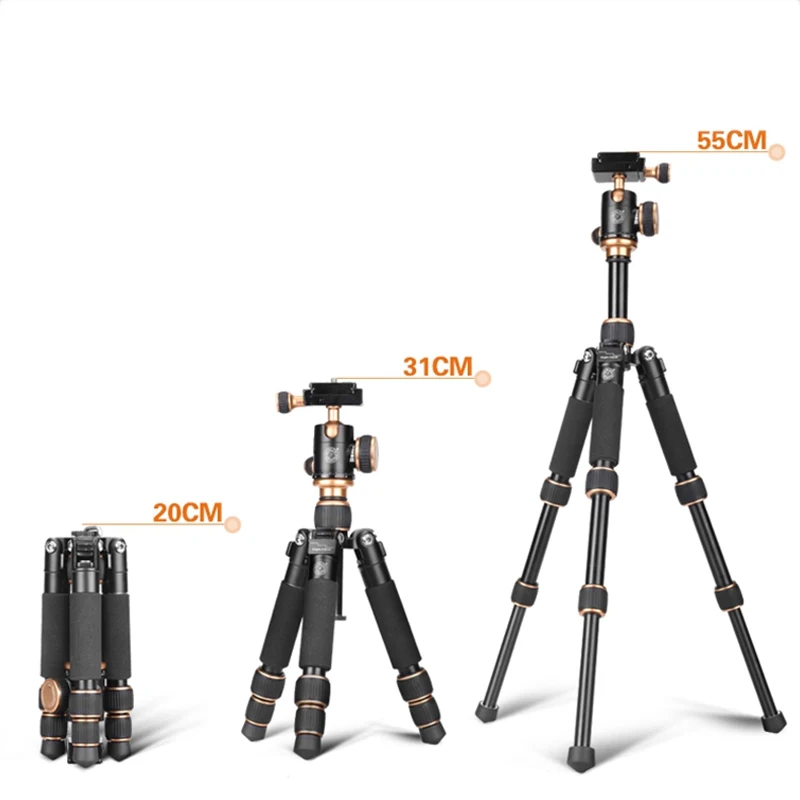 

High Quality Q166 Photography Portable for Canon for Nikon for Sony DSLR Mulit-function Mini Tripod Photo Studio Foldable Tripod