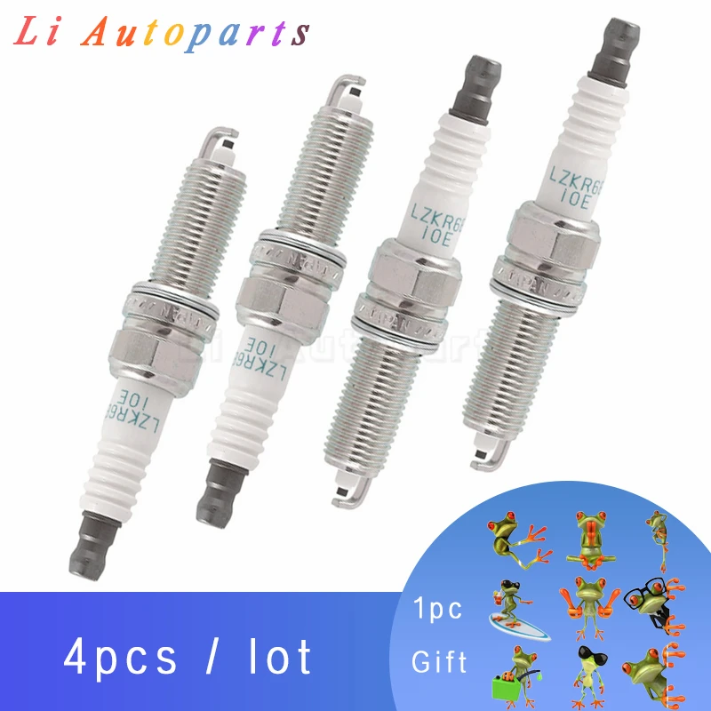 

4 18843-10062 LKR6D10E Spark Plug for Kia Picanto Morning Rio Hyundai Accent New