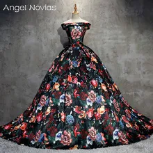 Длинное бальное платье с цветочным принтом, вечерние платья,, Арабский кафтан, на заказ, на шнуровке, Vestidos De Novia, Дубай, вечерние платья