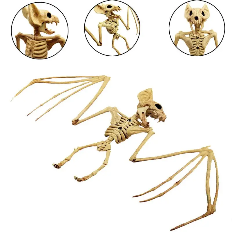 Модель скелета животных Летучая мышь/паук/Скорпион/ящерица кости декор для Хэллоуина, вечеринки *