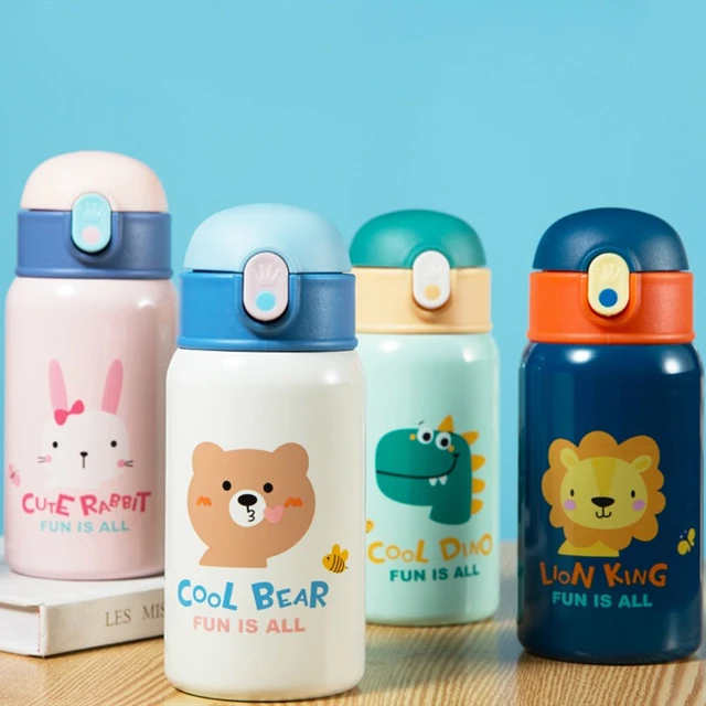 Stainless Baby Thermos Bottle  Baby Children Thermos Bottle - Cup Cover  Stainless - Aliexpress