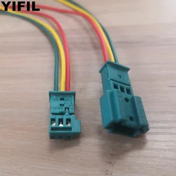 

2/4/10sets/lot 3 Pin 3 Way Male Female Microphone Plug LCI AC/Radio Connector Wire Cable Pigtail For BMW 1355600-9B 1355620-9