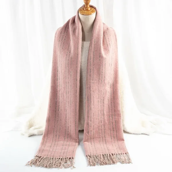 Мода весна осень зима женский шарф кисточкой Длинные теплые кашемировые шали и обертывания пашмины шарфы для женщин - Цвет: 05