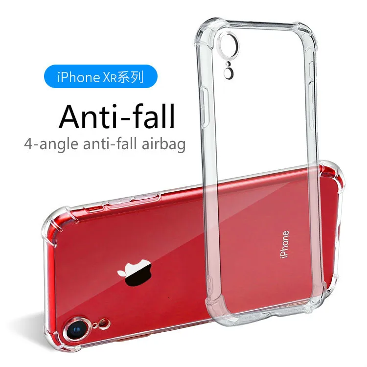 Fashion Shockproof Bumper Transparent Silicone Phone Case For iPhone X XS XR Max 8 7 6 6S 5 Plus Clear protection Back Cover |