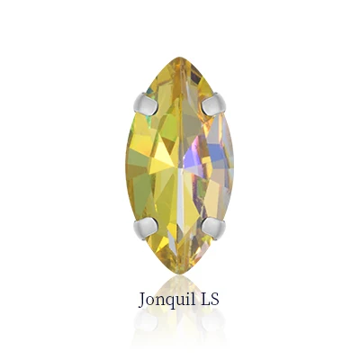 jonquil LS 10 шт./пакет смешанный лазерный блестящие цветные внешней торговли пришивные стразы для рукоделия Рождественская одежда ювелирные украшения - Цвет: jonquil LS