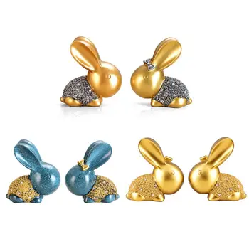 

Creative Home Accessories Wedding Gifts Qine Cabinet Partition Crafts Resin Ornaments Lucky Rabbit