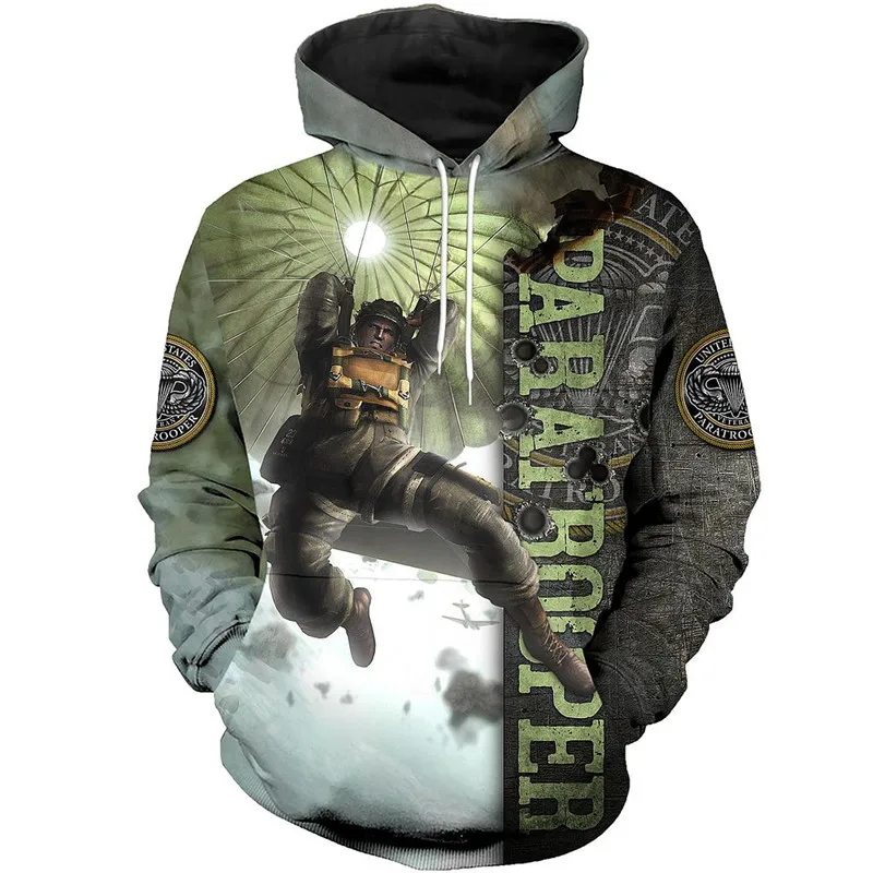 

Autumn Fashion Hoodies 3D Full-printing Paratrooper Sweatshirt Unisex Casual Harajuku Zip Jacket Z15