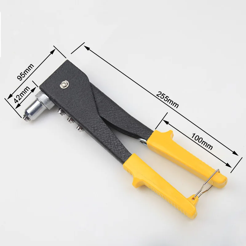10" Hand Riveter Manual Blind Rivet Gun Hand Tool For Workshop/Toolbox/Home Crafts/Hobbyists/Modelers