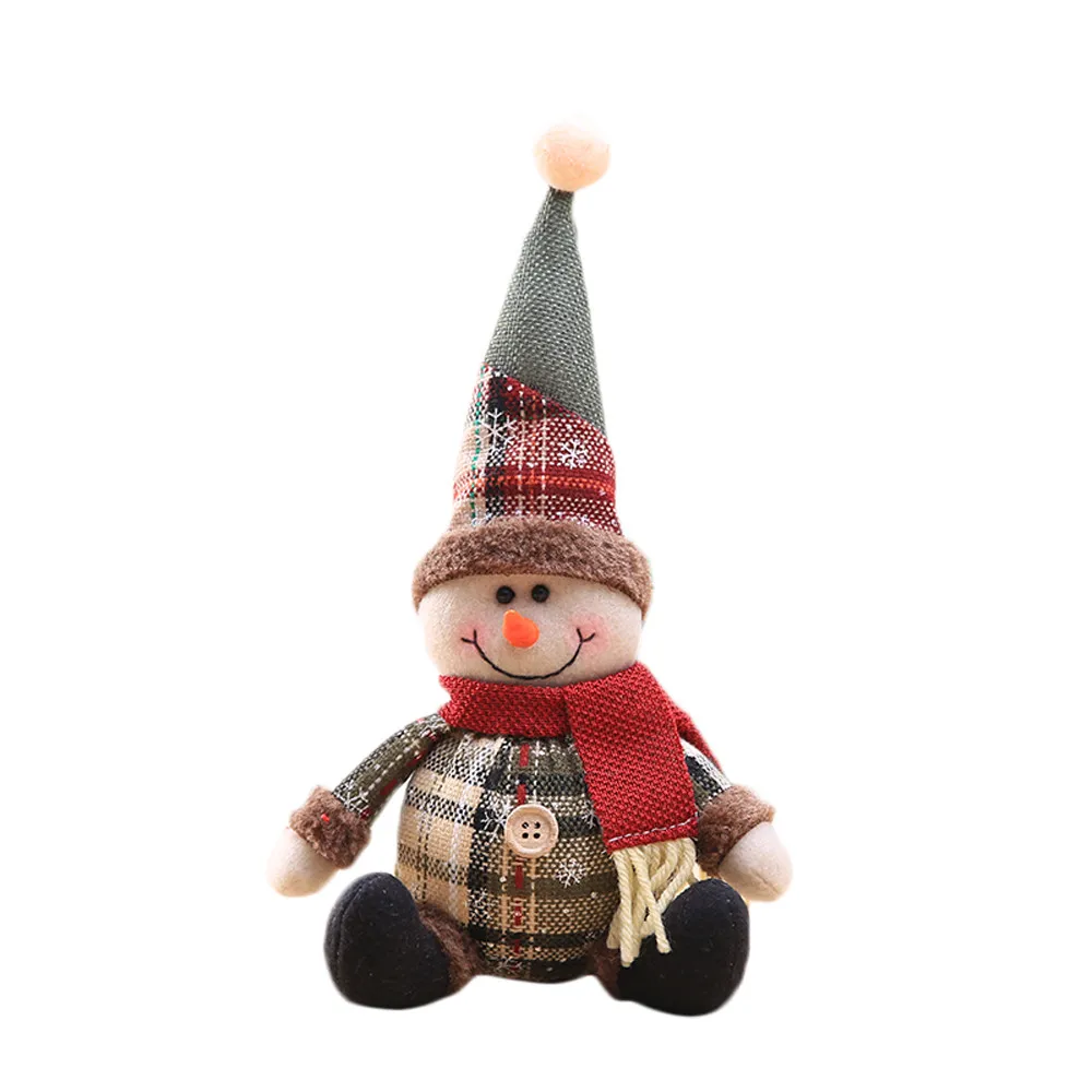 Adornos Arbol Navidad Kinder Kerstboom Navidad рождественские украшения подарок Санта Клаус Снеговик Дерево Игрушка Кукла подвесные украшения#37