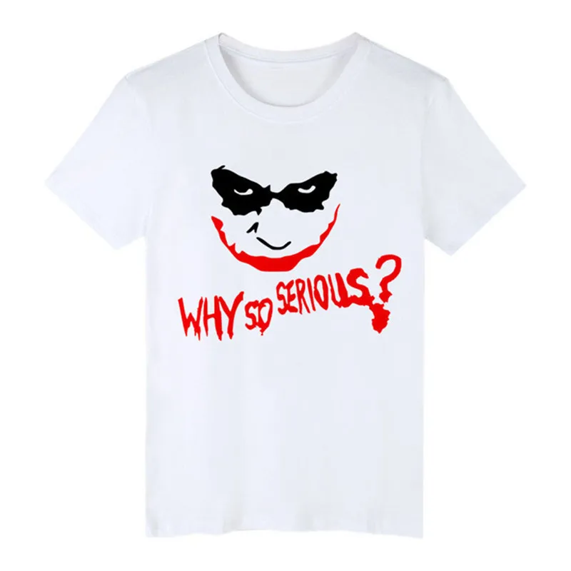 Mens Summer Designer Joker Print Tshirts Crew Neck Shorts Sleeve Solid Color Homme Couple Clothing Fashion Style Casual Apparel Mens Summer Designer Joker Print Tshirts Crew Neck Shorts Sleeve Solid Color Homme Couple Clothing Fashion Style Casual Apparel