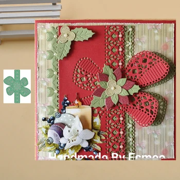 

Lucky Goddess Craft Metal cutting dies Christmas Bow Border Scrapbook paper craft knife mould blade punch stencils dies 2020