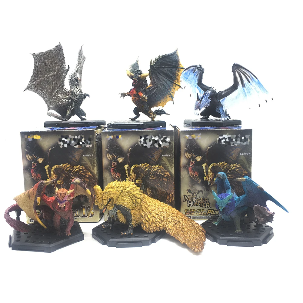 

Original Monster Hunter World Iceborne Plus Vol13 PVC Action Figure Dragon Decoration Toys Teostra Model Children Christmas Gift