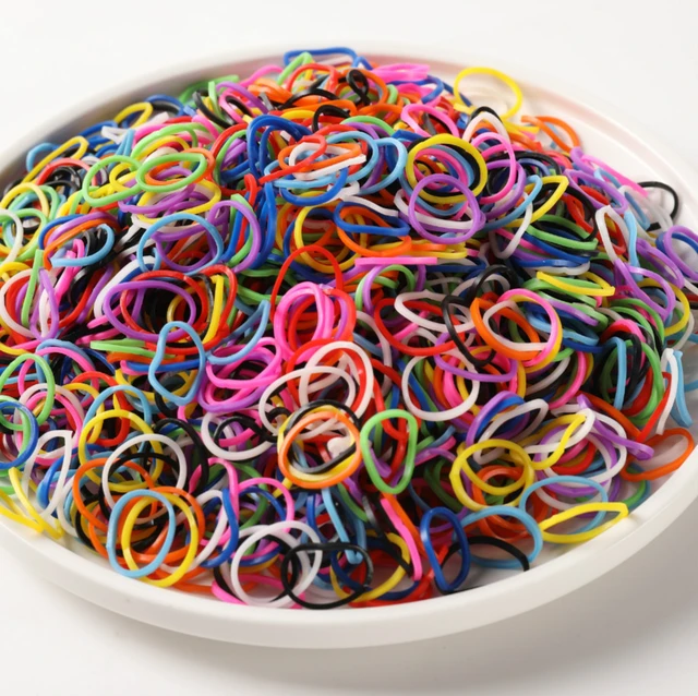 600 Elastic Different Colors Rubber Loom Bands Bracelet Children's Homemade  Bracelets DIY For Loom Wrist Bracele