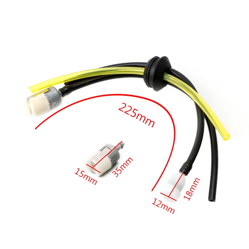 For Echo 900103 Trimmer Part 3 Hole Fuel Gas Tank Grommet + Fuel Line