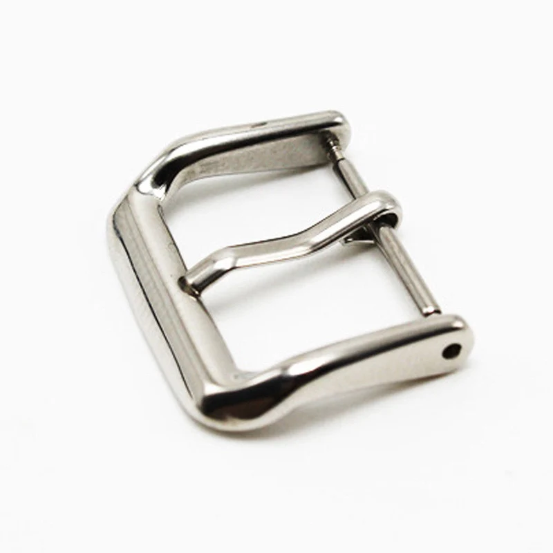 silver 22mm 1 шт Прочный нержавеющей стали иглы пряжки части часы ремешок Застежка 8-22 мм - Цвет: silver 22mm