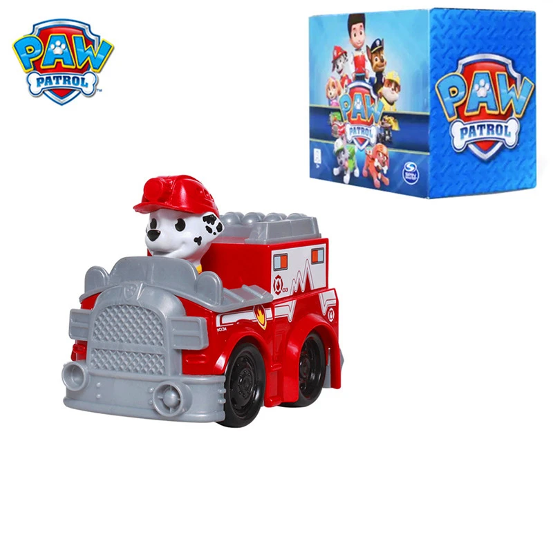 

Original Box Paw Patrol Marshall Small Rescue Vehicle Toy Set Anime Action Figure Model Cars Spin Master Toy Kids Birthday Gift