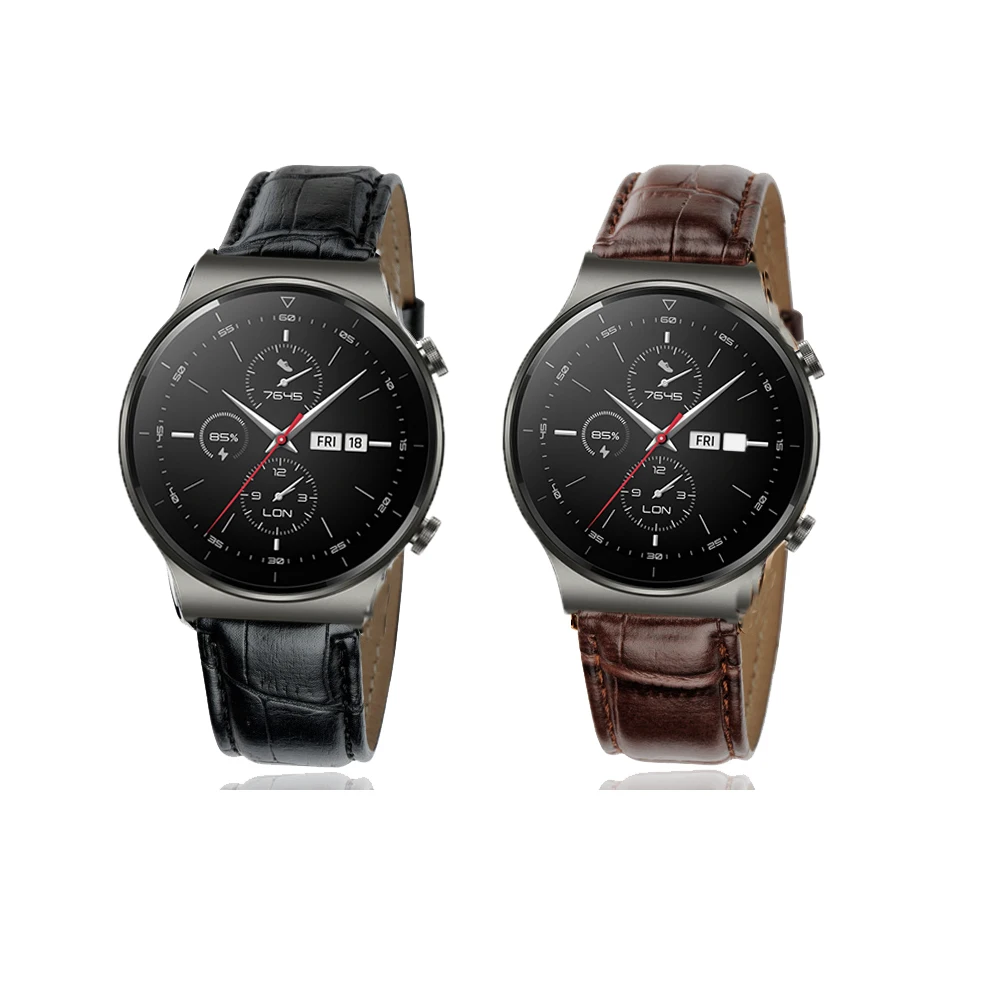 

watch strap For Huawei Watch GT2 Pro For Samsung Galaxy watch 46mm 42mm Active2 Active1 Gear S3 frontier Sports Leather straps