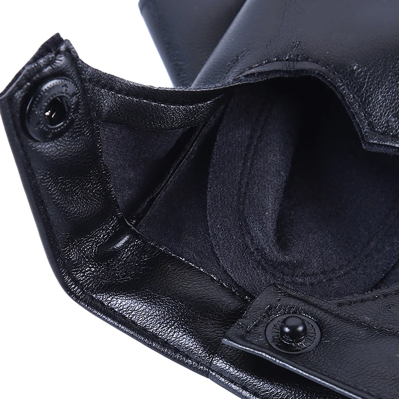 Кожаные перчатки Luvas Guantes Mujer для женщин девочек многоцветный красный черный белый любящее твердое сердце варежки